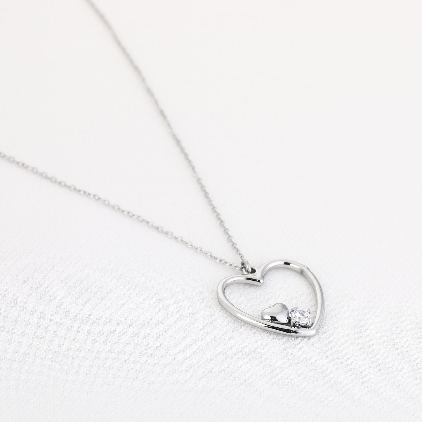 open heart necklace