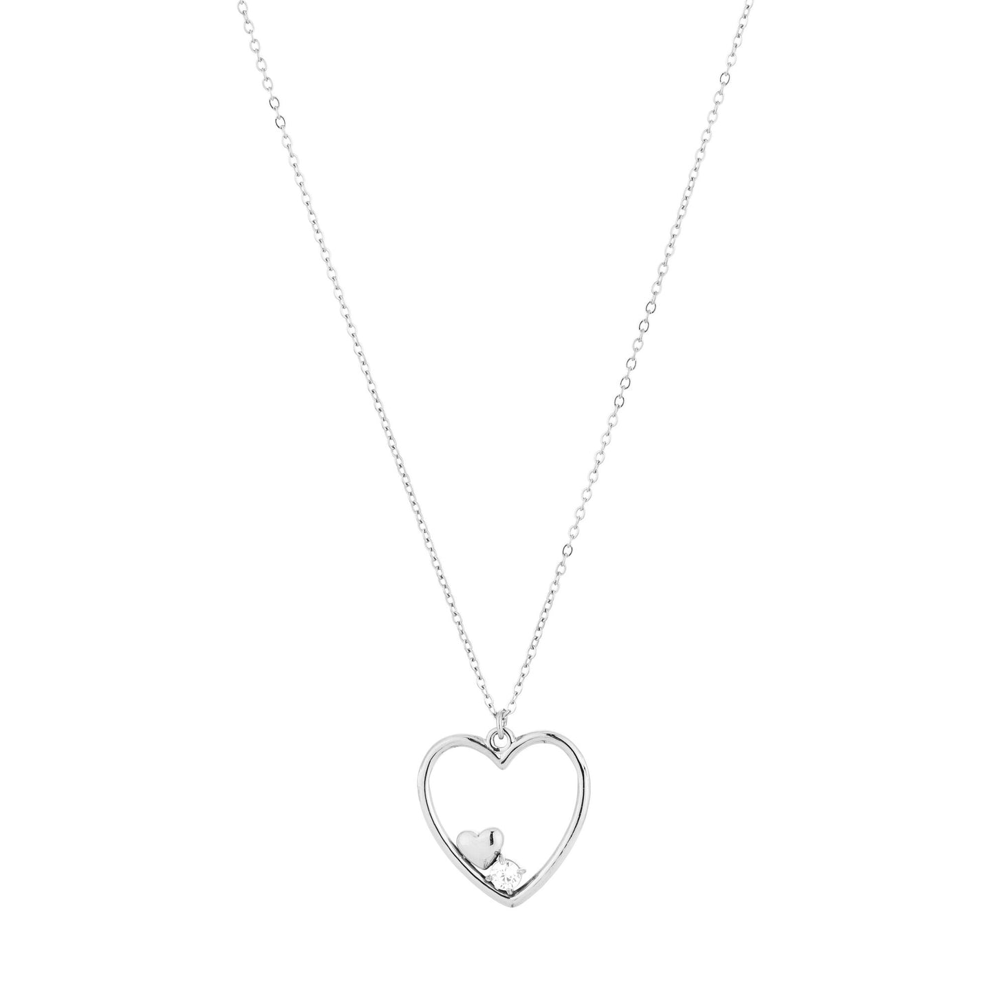 open heart necklace