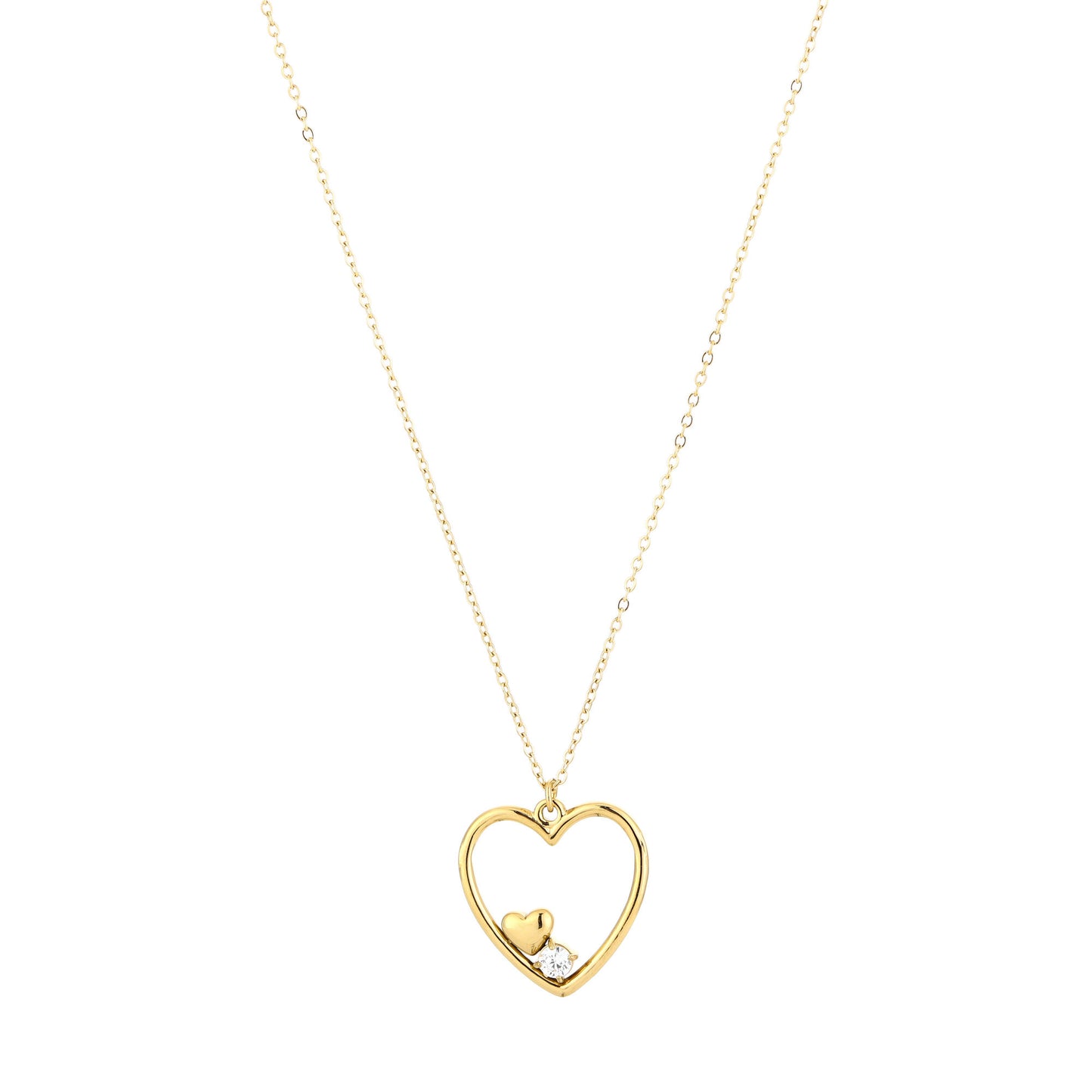 open heart necklace