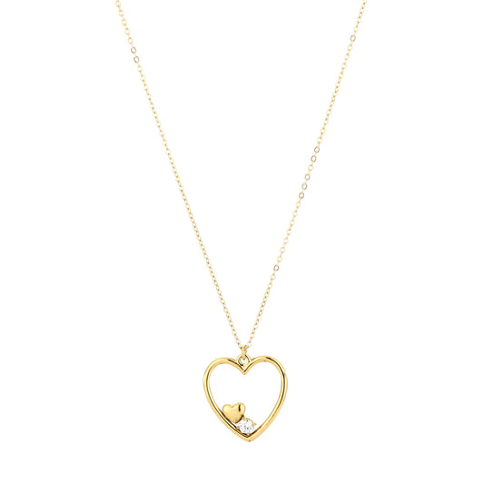 open heart necklace