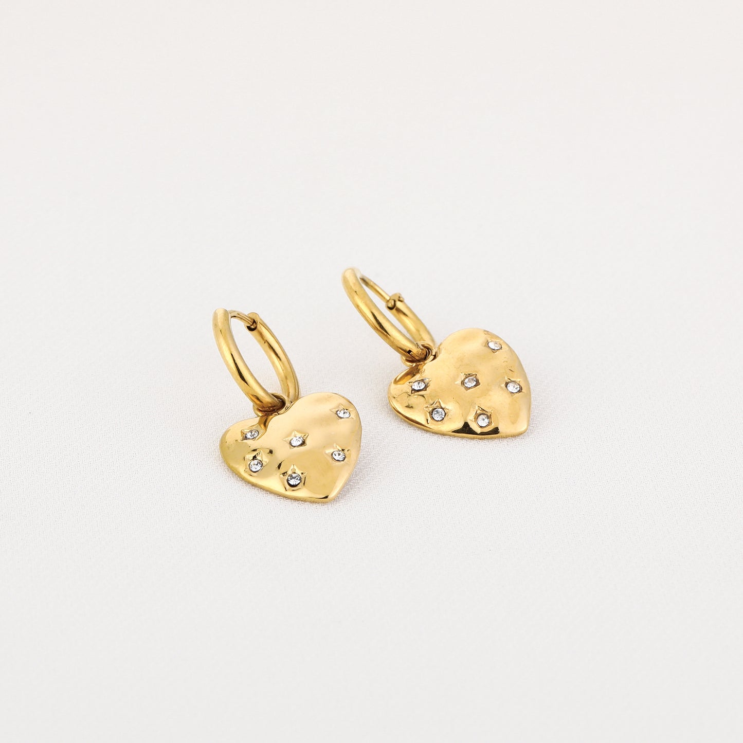 Heart Sparkle Hoops