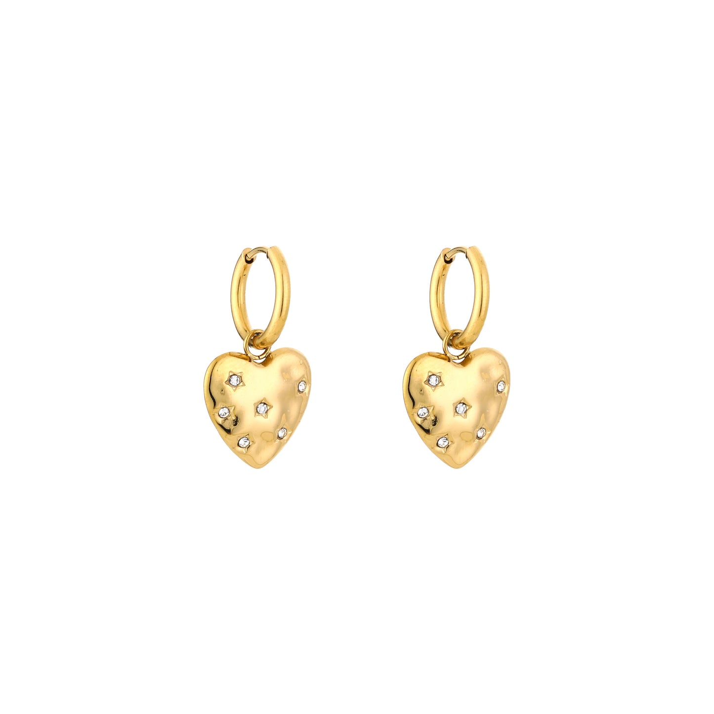Heart Sparkle Hoops