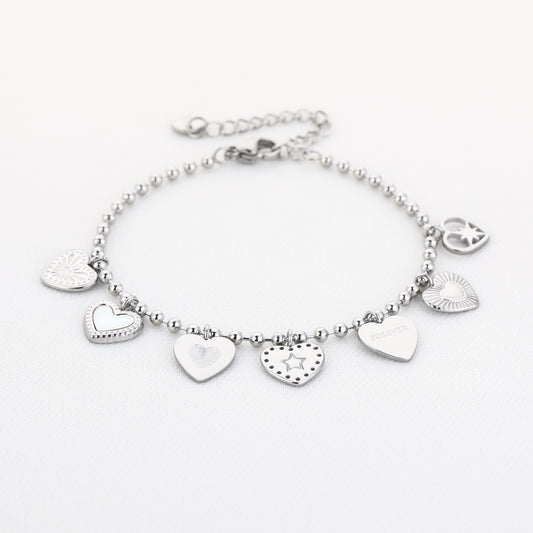 Forever Hearts Charm Bracelet
