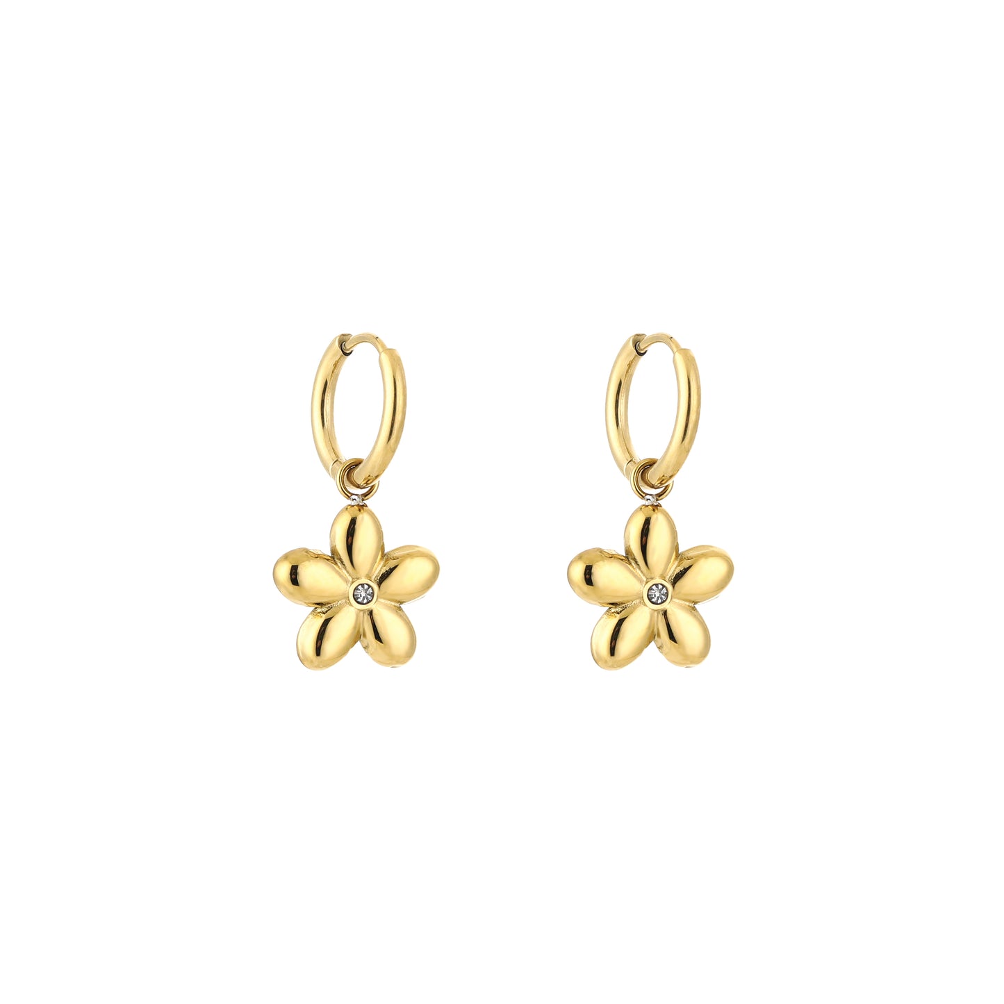 Bloem hoops – Bloom charm