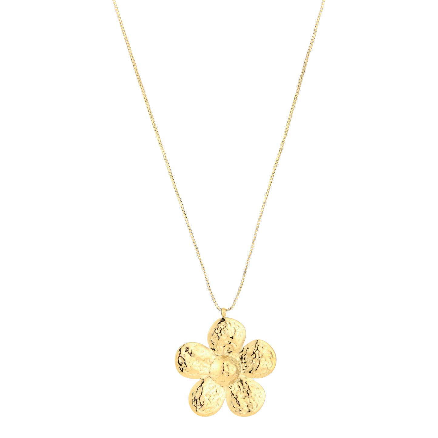 Floral Long Pendant Necklace