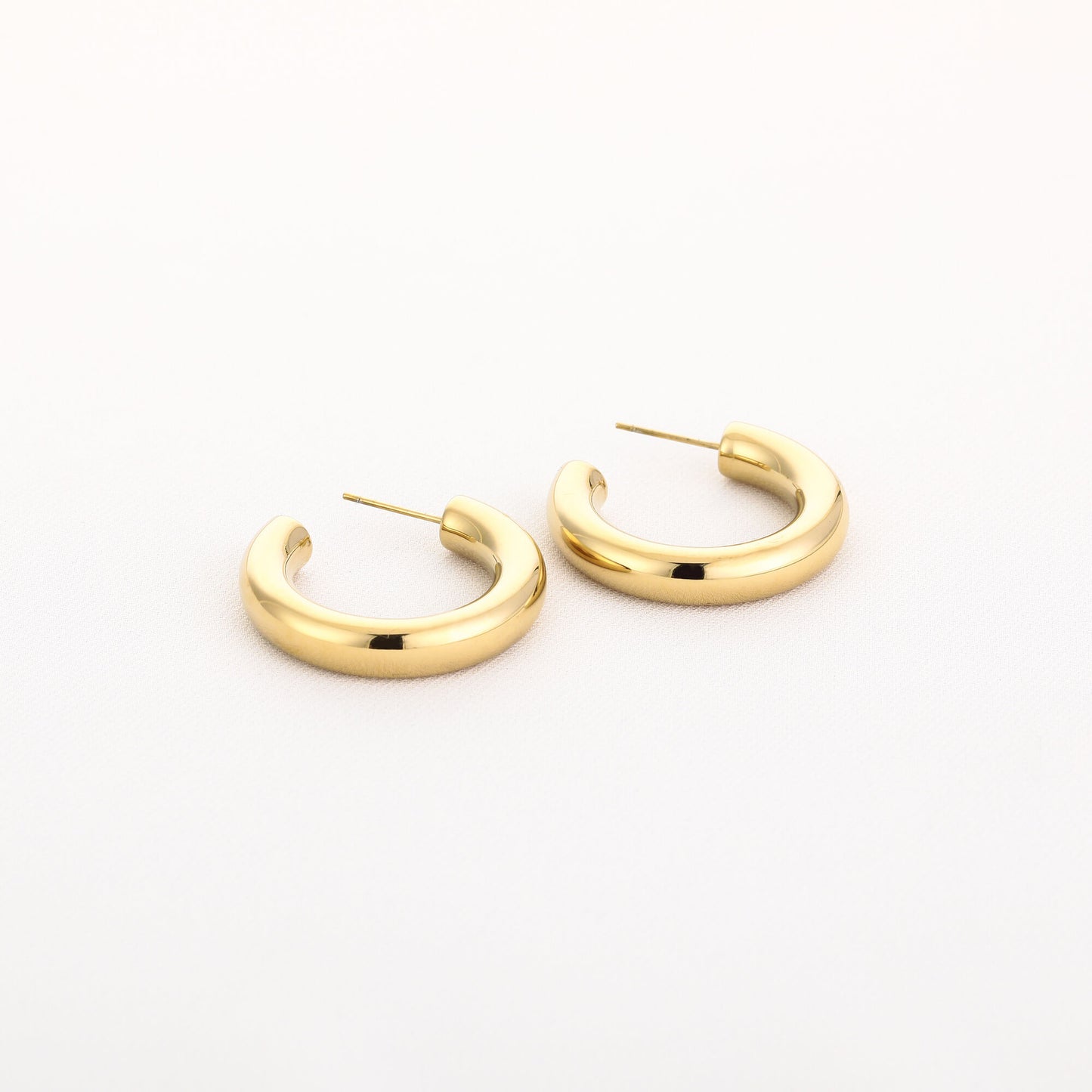 Chunky Gold Hoops 30mm