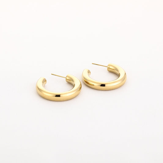 Chunky Gold Hoops 30mm