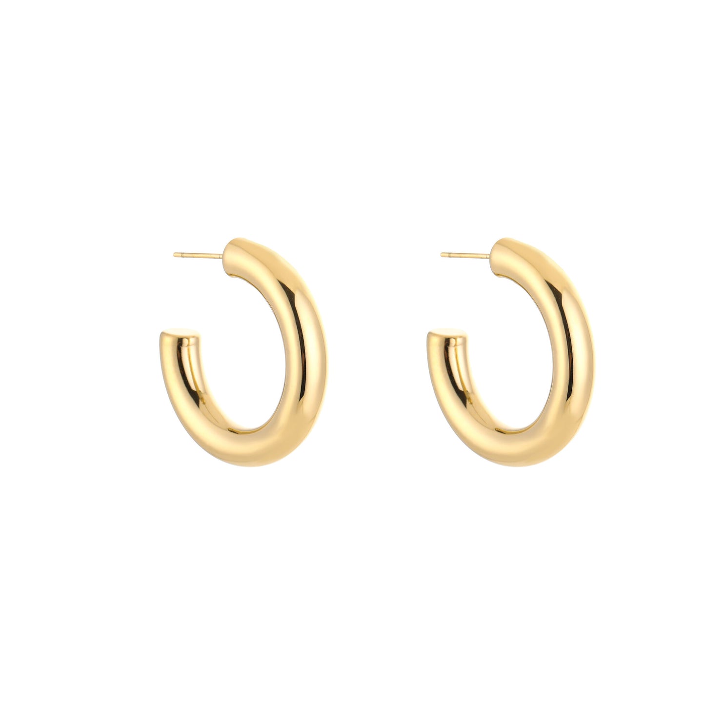 Chunky Gold Hoops 30mm