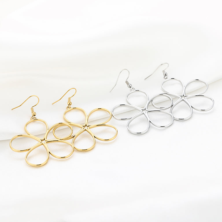 Flower Loop Earrings