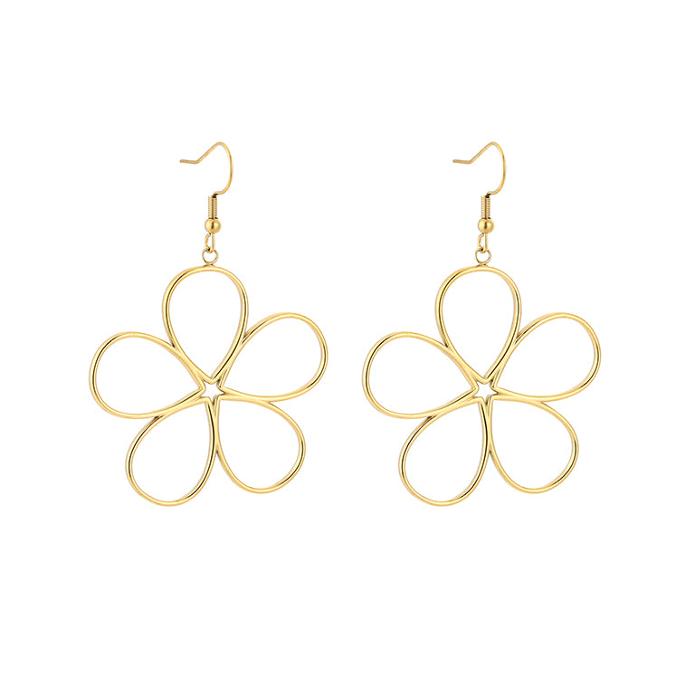 Flower Loop Earrings