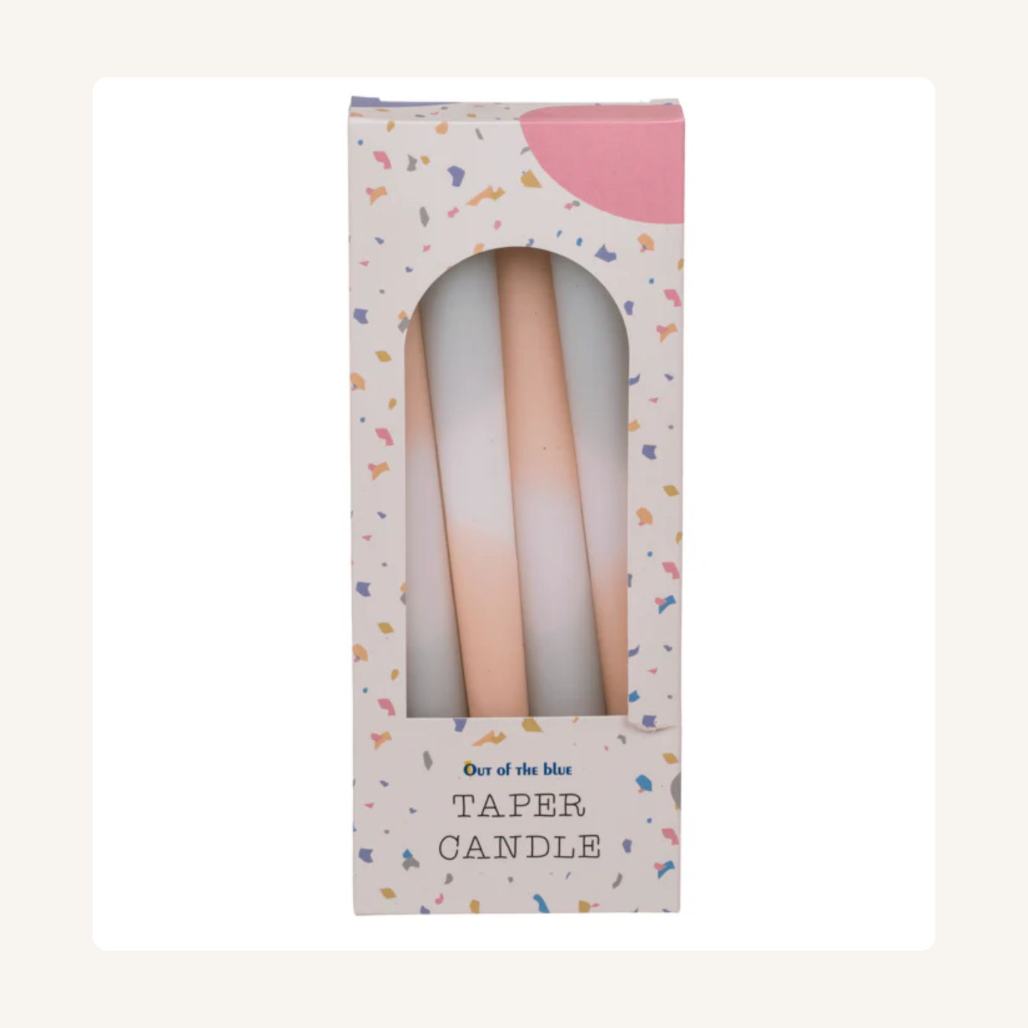 Pastel conische kaarsen – set van 4