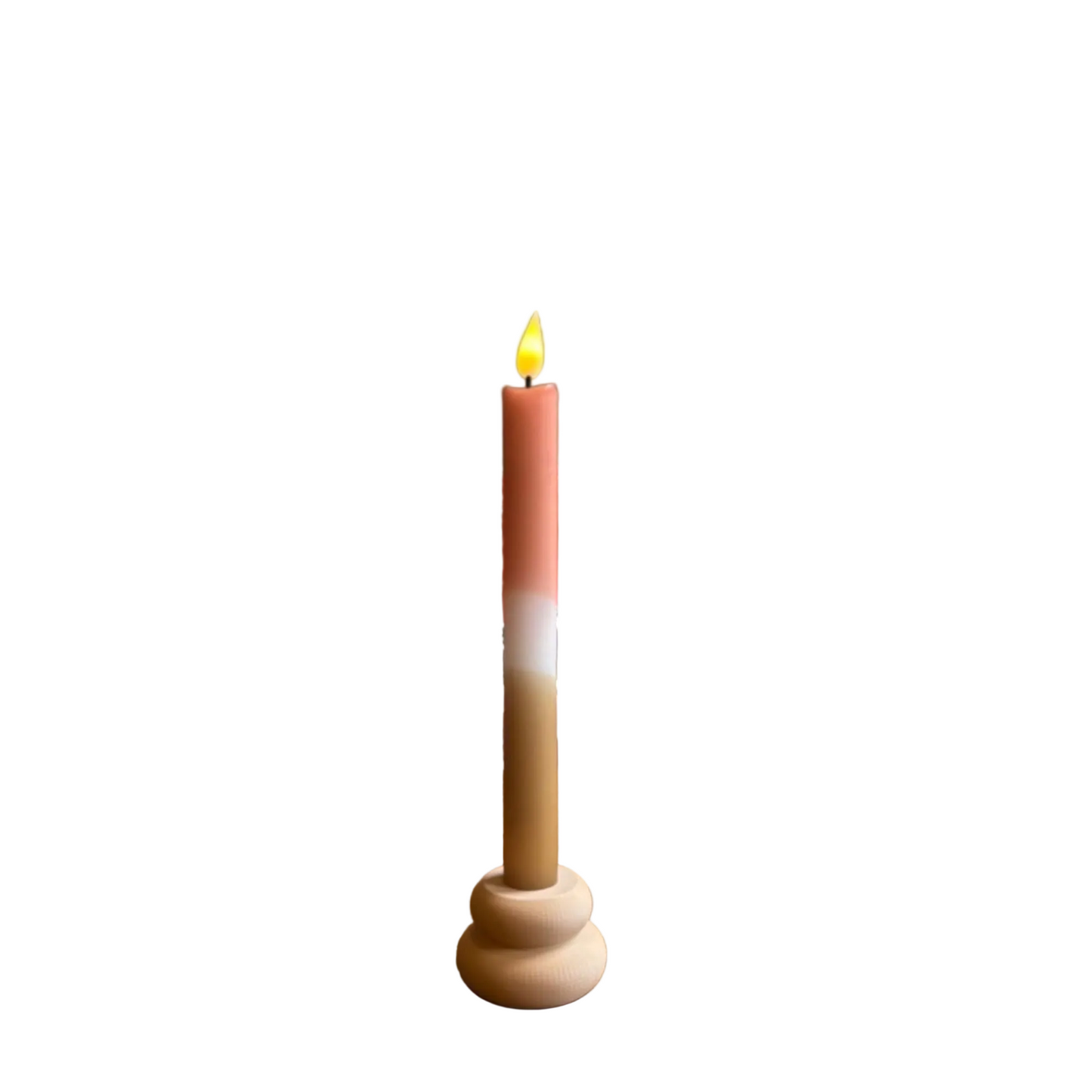 LED dinerkaars beige-wit met zachte oranje gloed