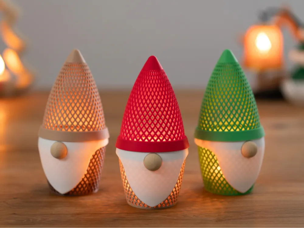 Kerst Gnome Waxinelichthouder – 16 cm