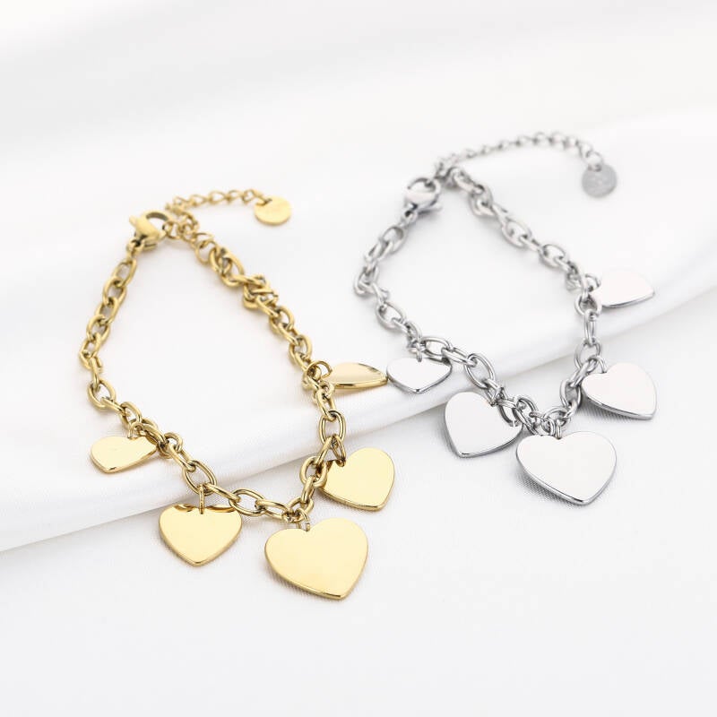 Heart Chain Bracelet