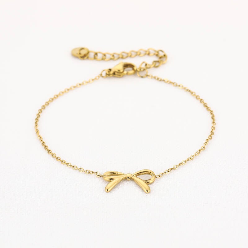 Strik Armband – Goud – Stainless Steel – Sunset Fashion