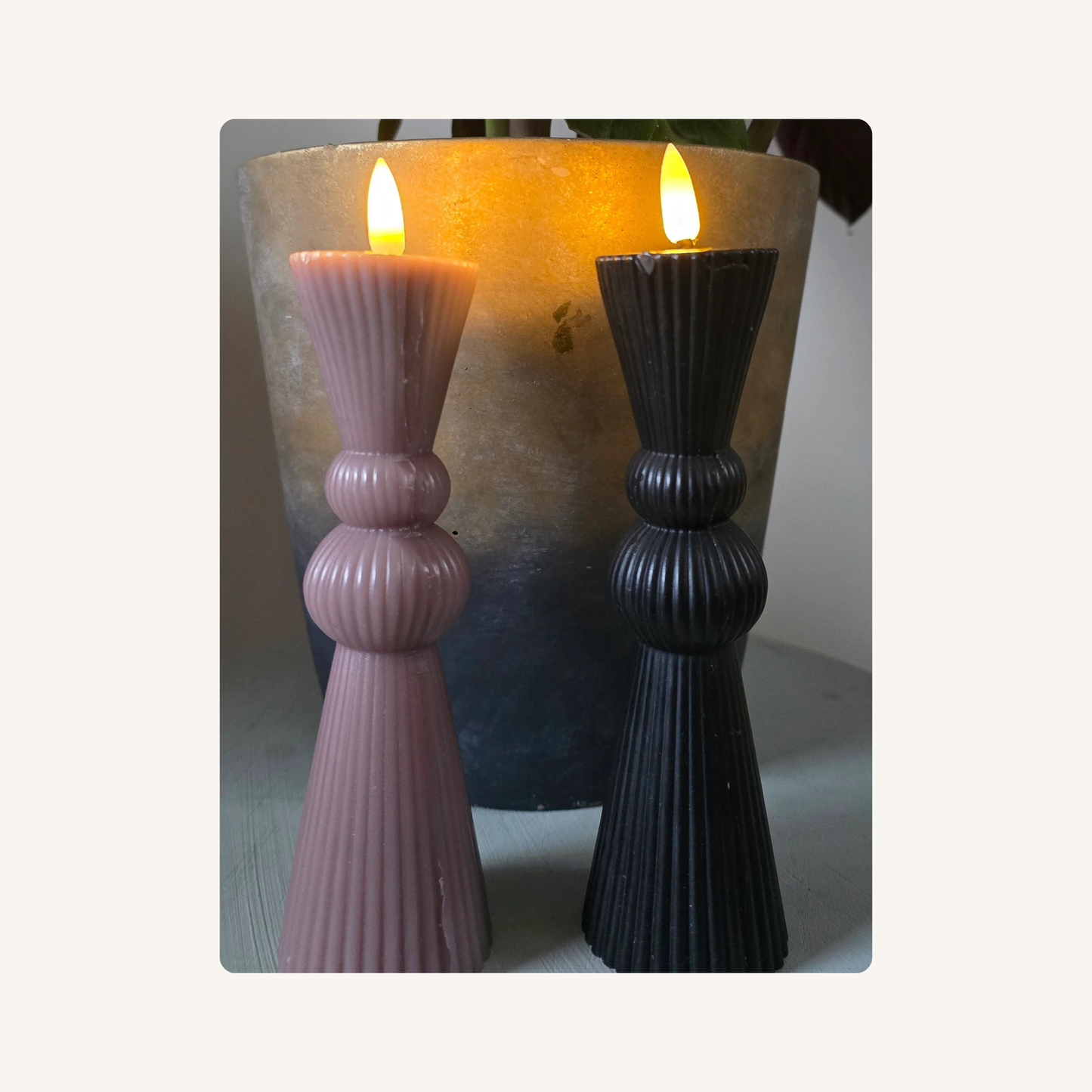Warm & Veilig LED-pilaren Set – 5 Formaten & 4 Kleuren (met Timer)