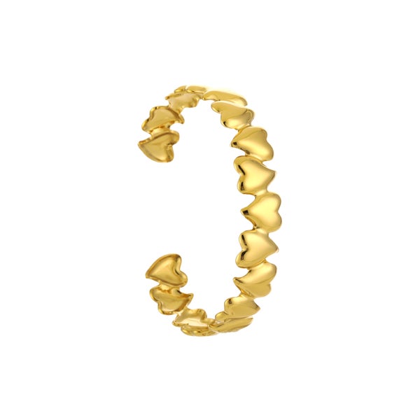 Heart Bangle Bracelet