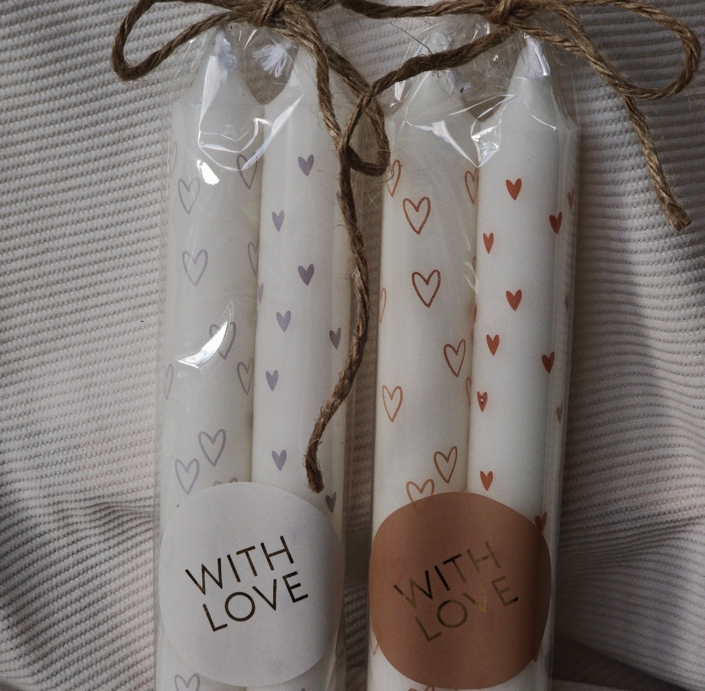 Giftset Rustik Lys Dinerkaarsen – 2 stuks