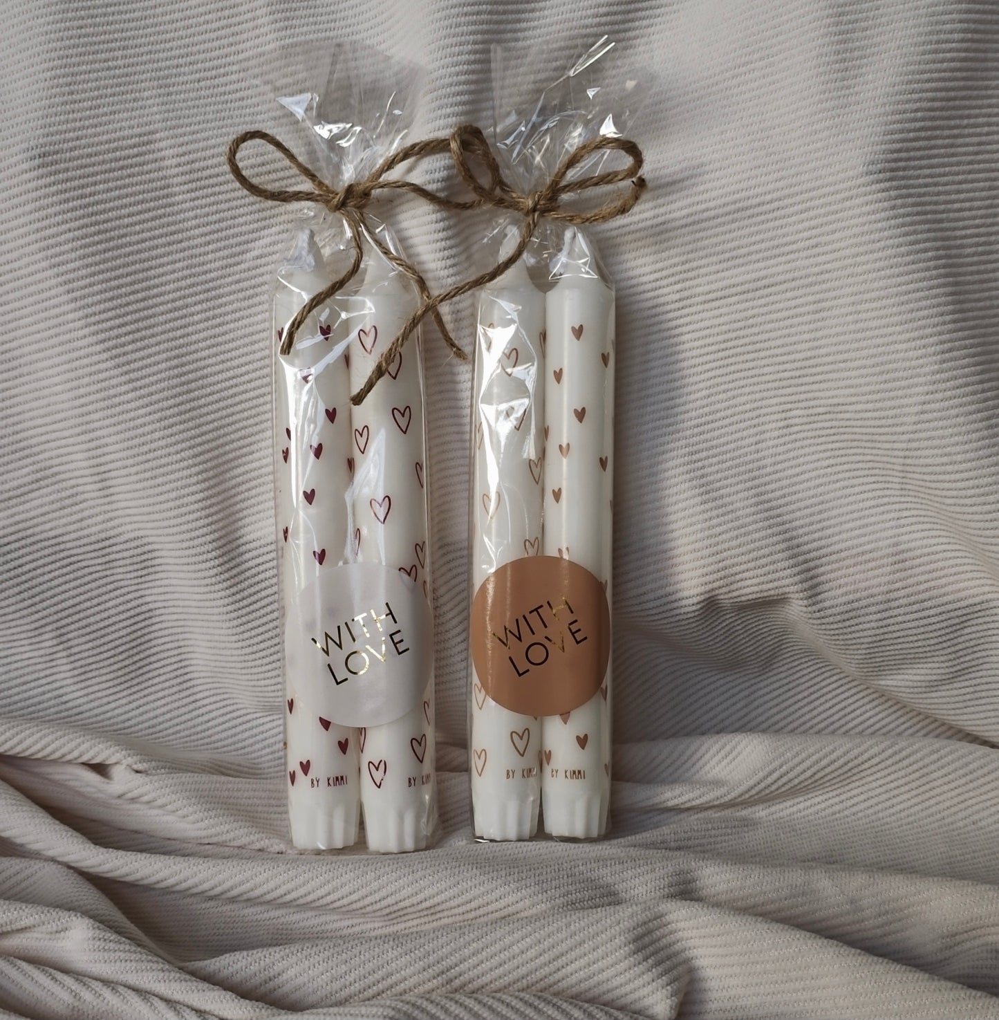 Giftset Rustik Lys Dinerkaarsen – 2 stuks