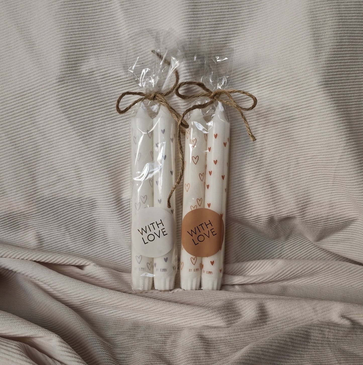 Giftset Rustik Lys Dinerkaarsen – 2 stuks