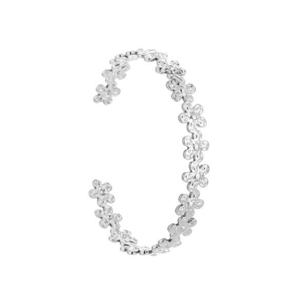 Floral Open Bangle