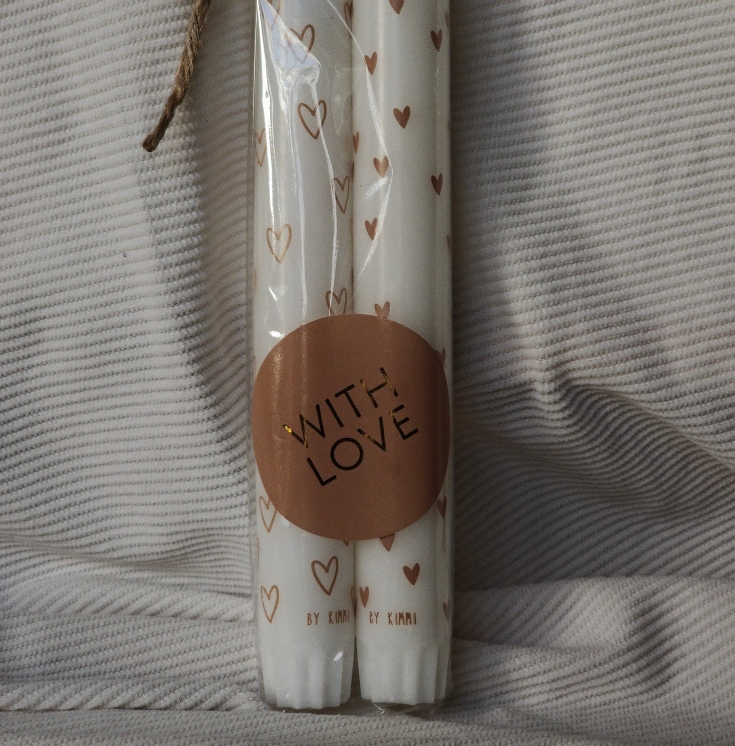 Giftset Rustik Lys Dinerkaarsen – 2 stuks