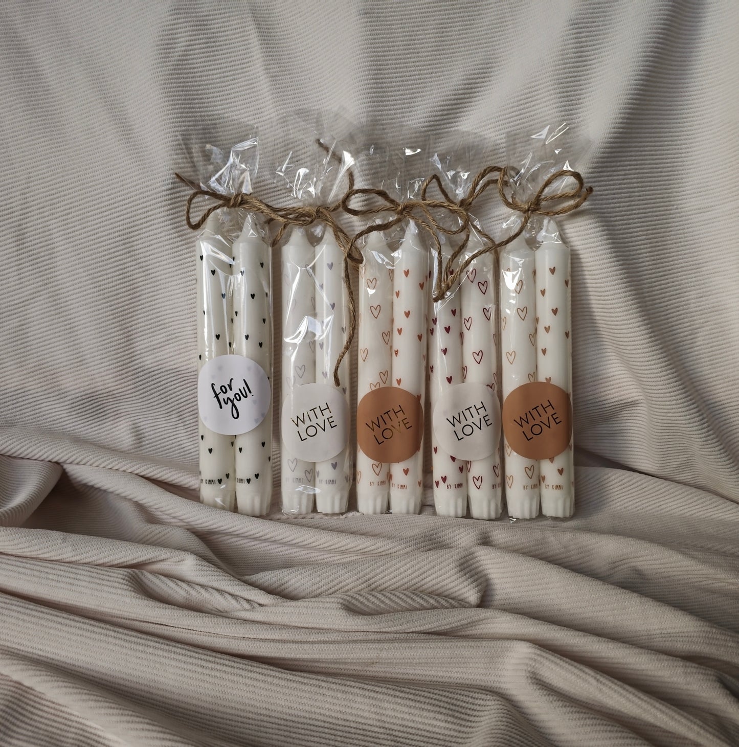 Giftset Rustik Lys Dinerkaarsen – 2 stuks