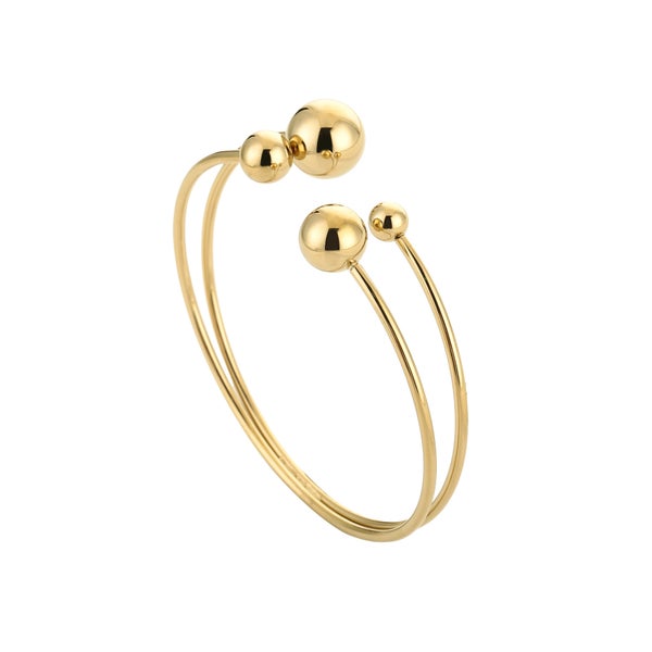 Double Band Open Bangle
