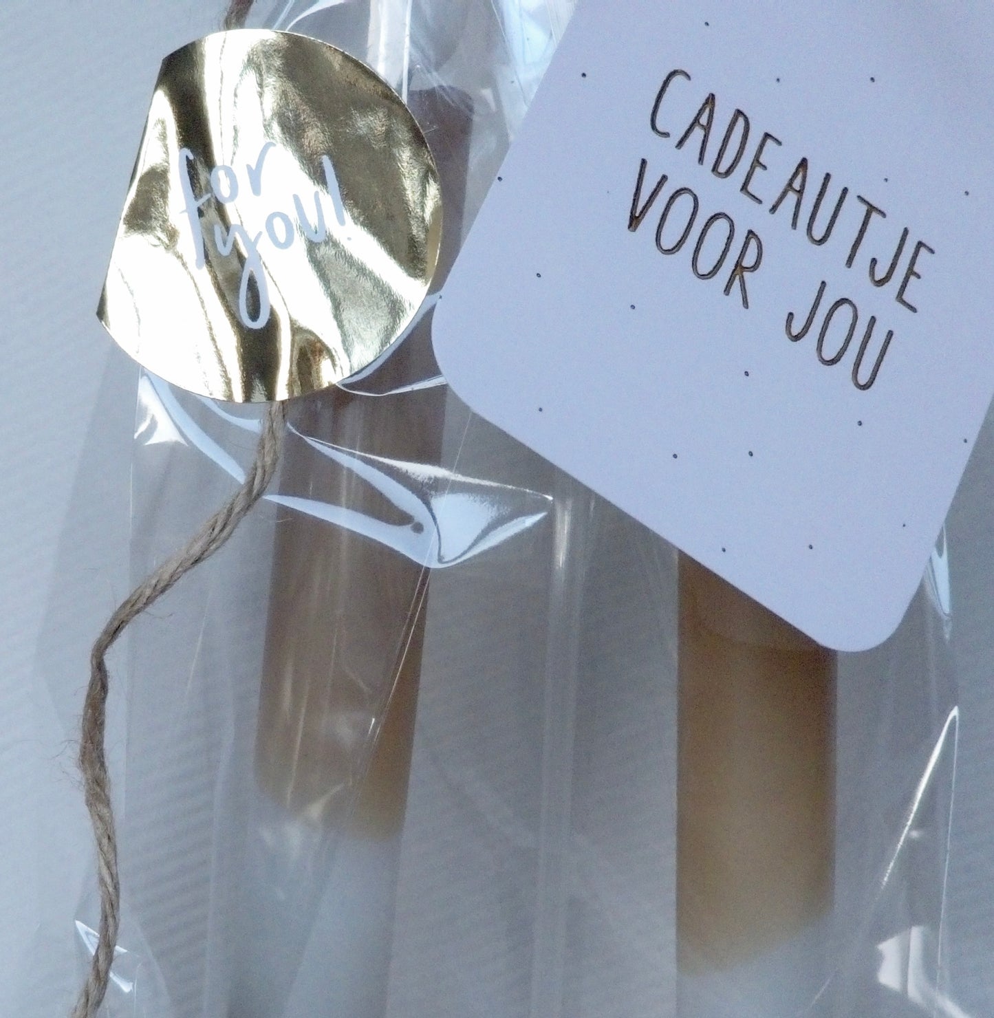 Giftset LED Kaarsen met Witte 3D Kandelaars