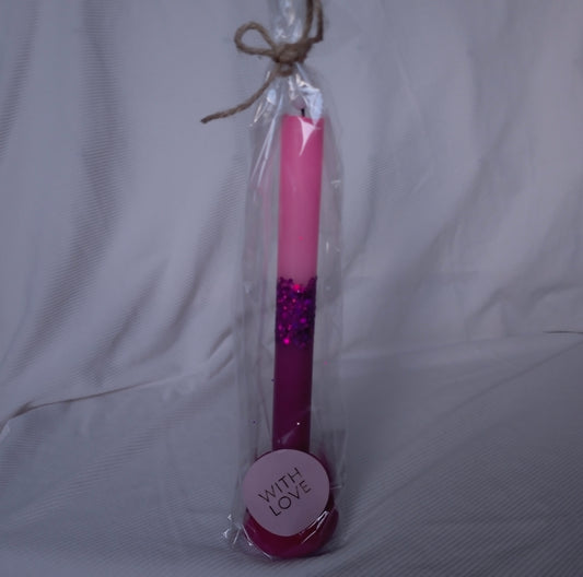 Giftset LED Kaars met 3D Kandelaar