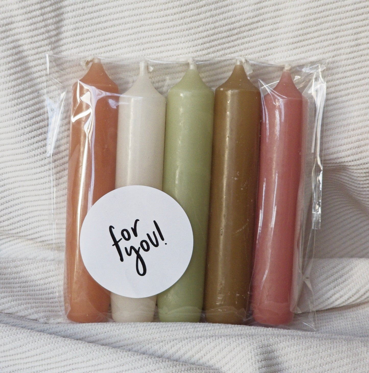 Giftset Rustik Lys Dinerkaarsen – 5 stuks