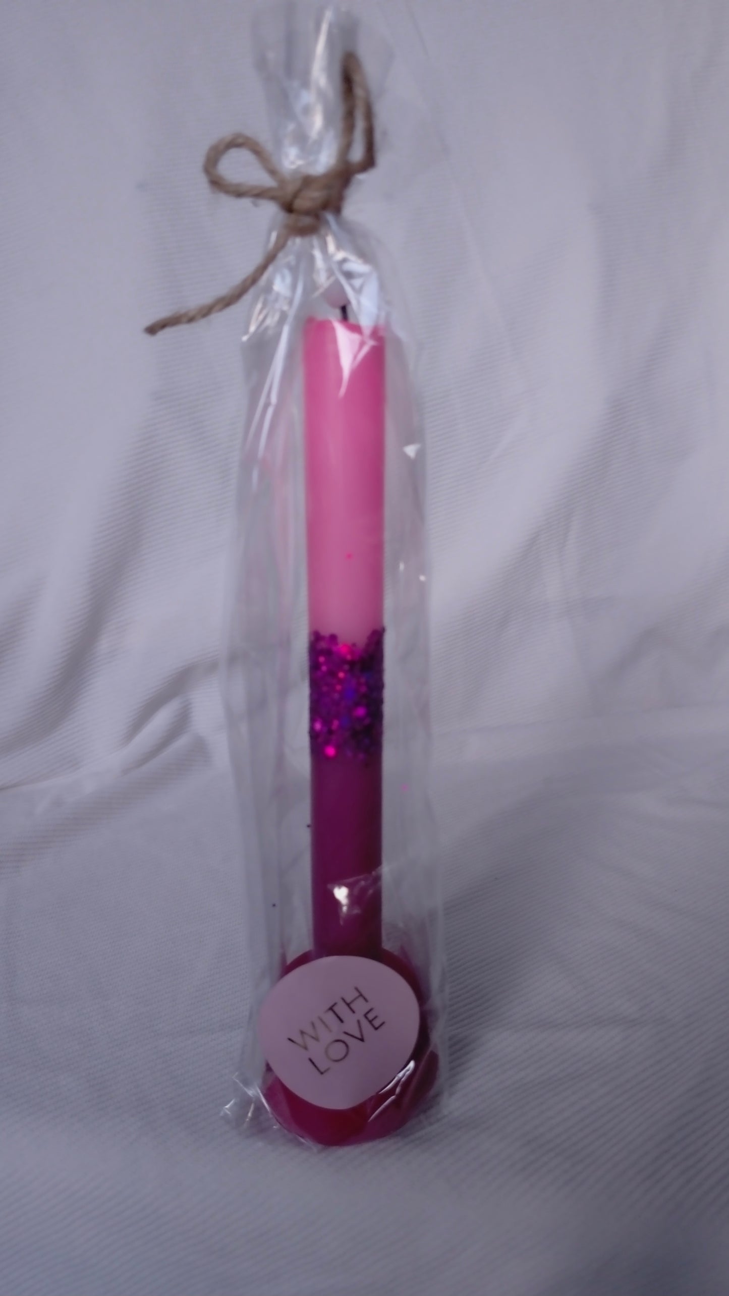 Giftset LED Kaars met 3D Kandelaar