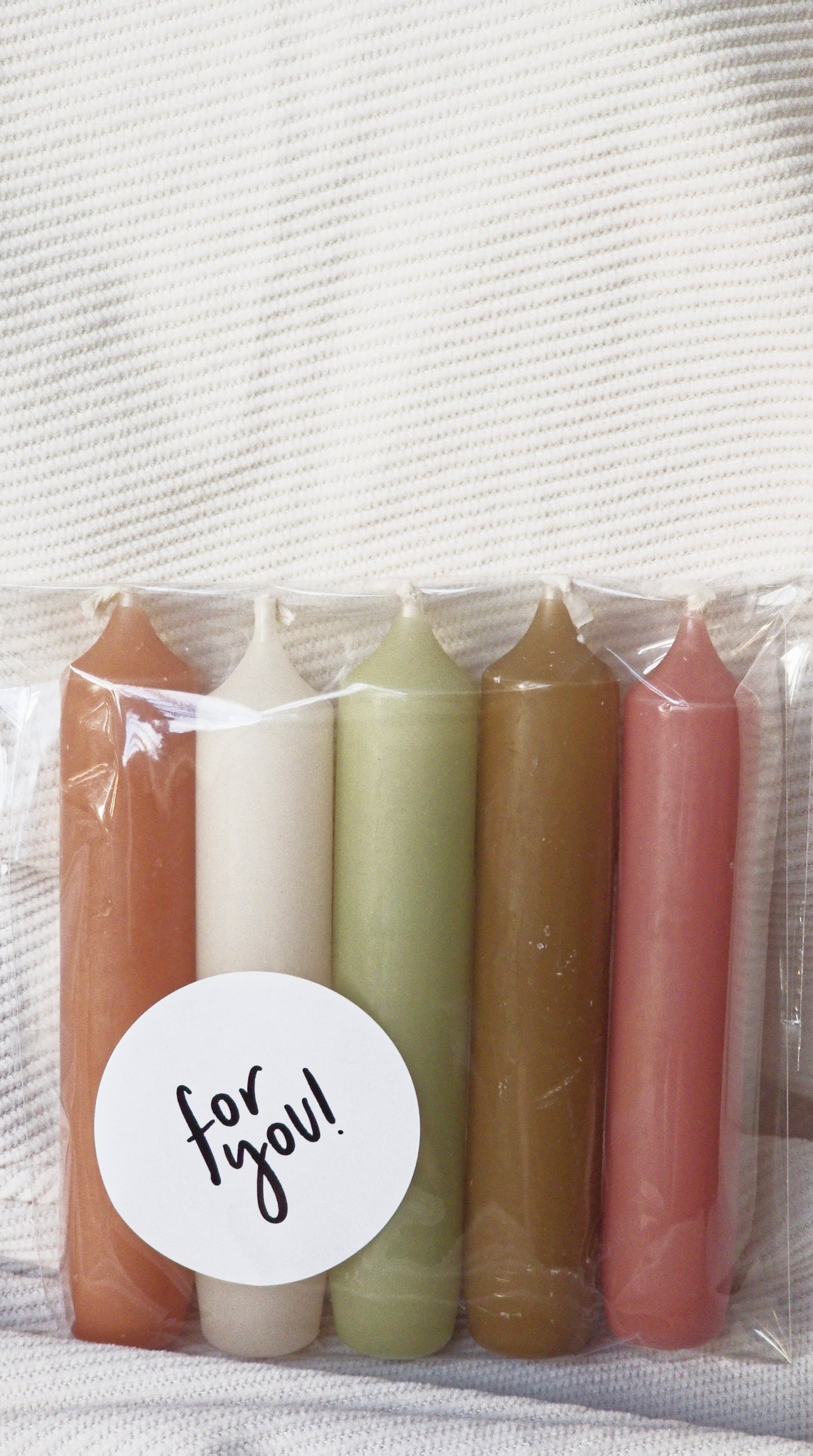 Giftset Rustik Lys Dinerkaarsen – 5 stuks