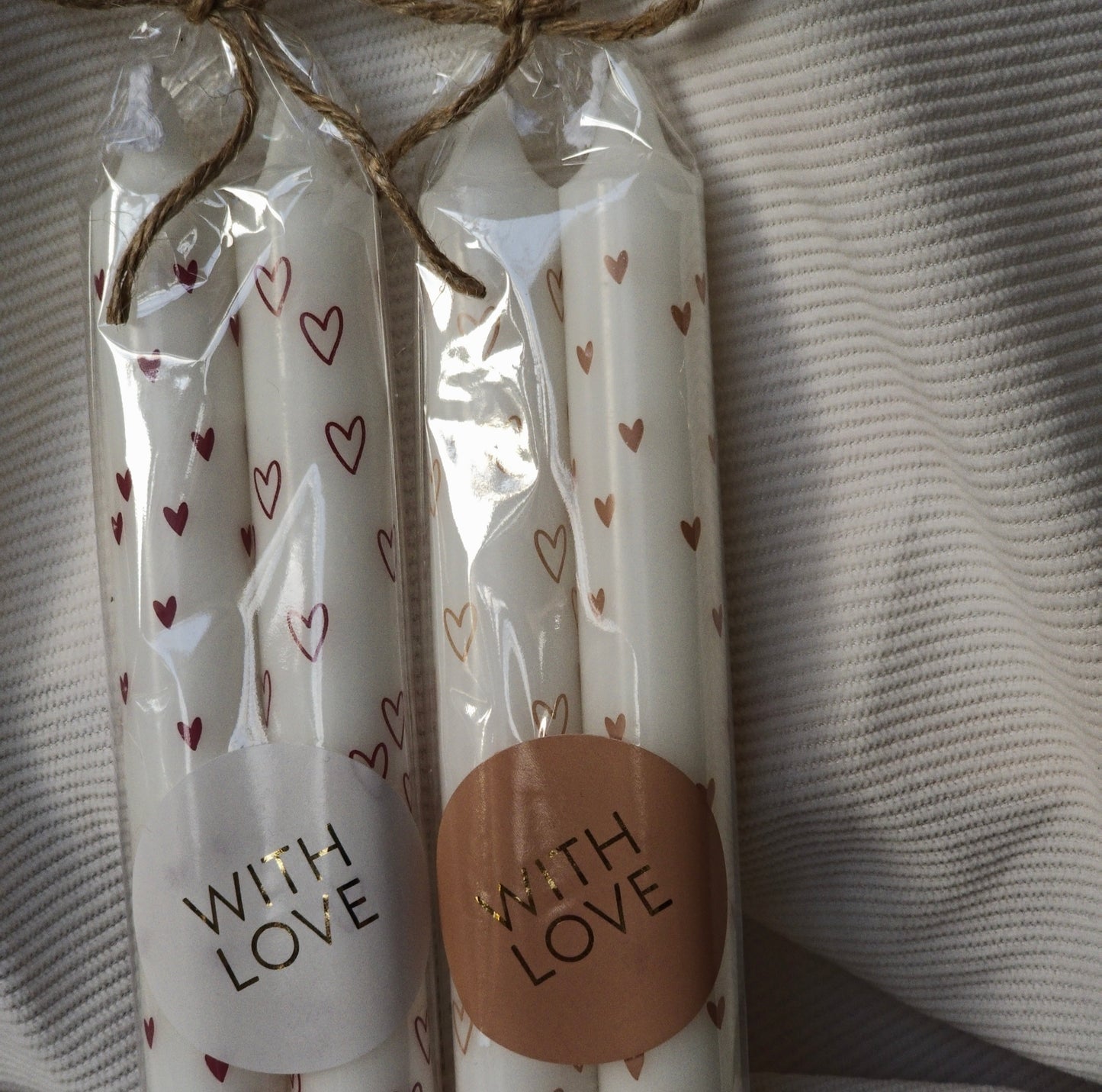 Giftset Rustik Lys Dinerkaarsen – 2 stuks