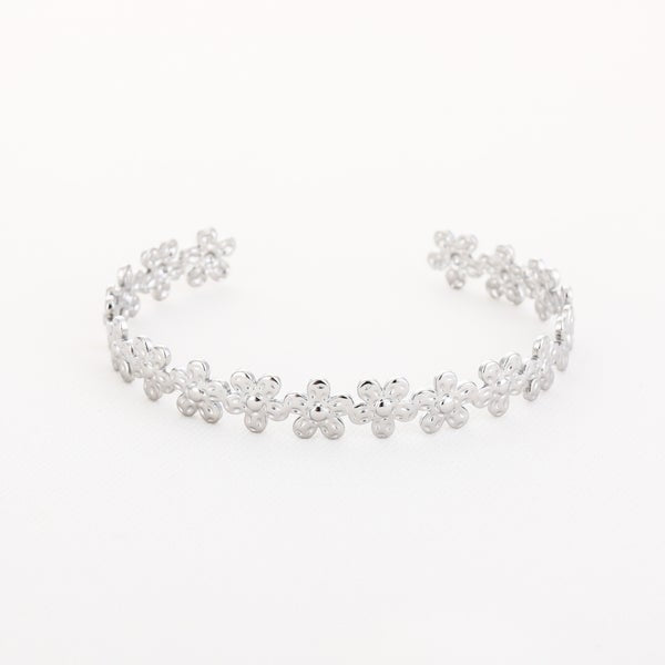 Floral Open Bangle